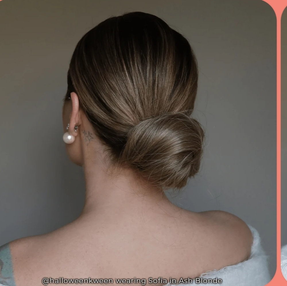 Insert name here INH Sofia Ash Blond - Bun Comb Extention NEW